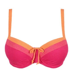 Haut De Maillot De Bain Paddé à Armatures Tanger Pink Sunset -Luxe Sable Boutique haut de maillot de bain padde a armatures tanger pink sunset 4
