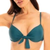 Haut De Maillot De Bain Push Up Avec Armatures Vert Chiara -Luxe Sable Boutique haut de maillot de bain push up avec armatures vert chiara