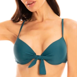 Haut De Maillot De Bain Push Up Avec Armatures Vert Chiara