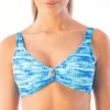 Haut De Maillot De Bain Triangle Coqué à Imprimé Lagon Bleu Luisa -Luxe Sable Boutique haut de maillot de bain triangle coque a imprime lagon bleu luisa