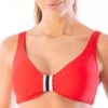 Haut De Maillot De Bain Triangle Coqué Rouge Bianca 2 Haut De Maillot De Bain Triangle Coqué Rouge Bianca -Luxe Sable Boutique haut de maillot de bain triangle coque rouge bianca