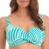 Haut De Maillot De Bain Twisté La Chiva Aquamarine -Luxe Sable Boutique haut de maillot de bain twiste la chiva aquamarine