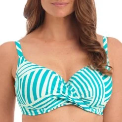 Haut De Maillot De Bain Twisté La Chiva Aquamarine