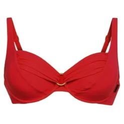 Haut De Maillot Drapé Avec Armatures Hermine Island Hopping Rouge -Luxe Sable Boutique haut de maillot drape avec armatures island hopping rouge 2