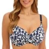 Haut De Maillot Emboitant à Armatures Imprimé Léopard Hope Bay French Navy -Luxe Sable Boutique haut de maillot emboitant a armatures imprime leopard hope bay french navy