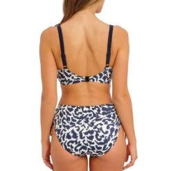 Haut De Maillot Emboitant à Armatures Imprimé Léopard Hope Bay French Navy -Luxe Sable Boutique haut de maillot emboitant a armatures imprime leopard hope bay french navy 2