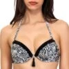 Haut De Maillot Push-up Imprimé Jungle Madrenatura Noir -Luxe Sable Boutique haut de maillot push up imprime jungle madrenatura noir