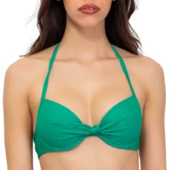 Haut De Maillot Push-up Pailleté Shine Vert
