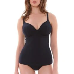 Haut De Maillot Tankini à Armatures Remix Noir -Luxe Sable Boutique haut de maillot tankini a armatures remix noir 2