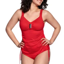 Luxe Sable Boutique -Luxe Sable Boutique haut de maillot tankini avec armatures st tropez rouge 1