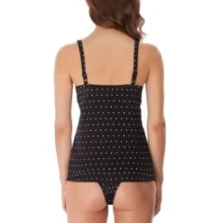 Haut De Maillot Tankini Décolleté Plongeant Jewel Cove Noir -Luxe Sable Boutique haut de maillot tankini decollete plongeant jewel cove noir 3