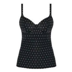 Haut De Maillot Tankini Décolleté Plongeant Jewel Cove Noir -Luxe Sable Boutique haut de maillot tankini decollete plongeant jewel cove noir 4