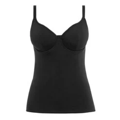 Haut De Maillot Tankini Décolleté Plongeant Jewel Cove Plain Black -Luxe Sable Boutique haut de maillot tankini decollete plongeant jewel cove plain black 4