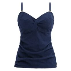 Haut De Maillot Tankini Twisté Ottawa Ink -Luxe Sable Boutique haut de maillot tankini twiste ottawa ink 3