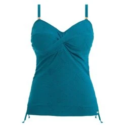 Haut De Maillot Tankini Twisté Ottawa Petrol -Luxe Sable Boutique haut de maillot tankini twiste ottawa petrol 4