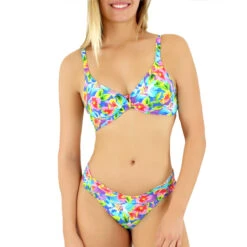 Haut De Maillot Triangle à Armatures Imprimé Floral Maddalena -Luxe Sable Boutique haut de maillot triangle a armatures imprime floral maddalena 2