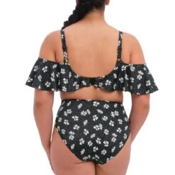Haut De Maillot Volanté à Armatures Plain Sailing Black Daisy -Luxe Sable Boutique haut de maillot volante a armatures plain sailing black daisy 2