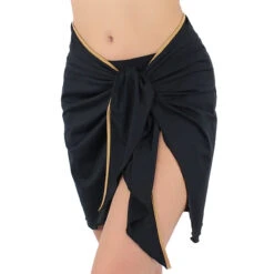 Paréo Court En Lycra Venezia Noir