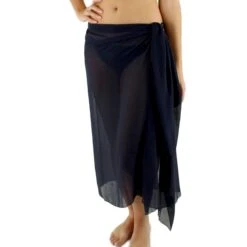 Paréo De Plage Charme Bleu Marine -Luxe Sable Boutique pareo de plage charme bleu marine 3