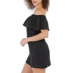 Robe De Plage Bardot Jewel Cove Noir 8 Robe De Plage Bardot Jewel Cove Noir -Luxe Sable Boutique robe de plage bardot jewel cove noir 1