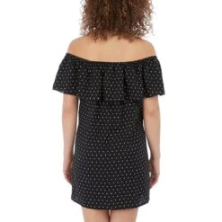 Robe De Plage Bardot Jewel Cove Noir 9 Robe De Plage Bardot Jewel Cove Noir -Luxe Sable Boutique robe de plage bardot jewel cove noir 2