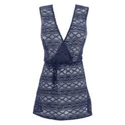 Robe De Plage Effet Crochet Ajouré Sundance Denim -Luxe Sable Boutique robe de plage effet crochet ajoure sundance denim 3