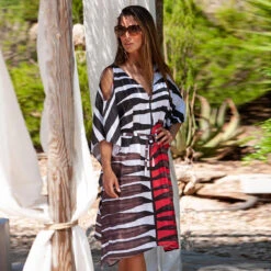 Robe De Plage épaules Dénudées Zaragosa -Luxe Sable Boutique robe de plage epaules denudees zaragosa 3