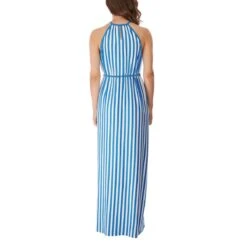 Robe De Plage Longue Beach Hut Blue Moon -Luxe Sable Boutique robe de plage longue beach hut blue moon 2