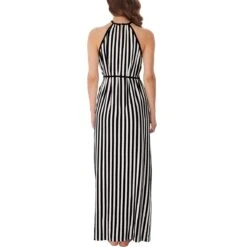 Robe De Plage Longue Beach Hut Noir -Luxe Sable Boutique robe de plage longue beach hut noir 2