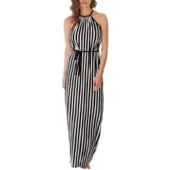 Robe De Plage Longue Beach Hut Noir