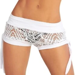 Short En Maille Ajourée Laury Blanc