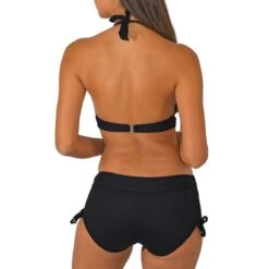 Shorty De Bain à Nouettes Eva Noir -Luxe Sable Boutique shorty de bain a nouettes eva noir 2