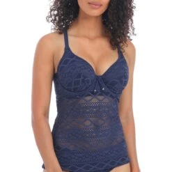 Tankini à Armatures Effet Crochet Sundance Denim