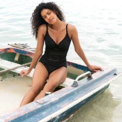 Tankini à Armatures Effet Crochet Sundance Noir -Luxe Sable Boutique tankini a armatures effet crochet sundance noir 3