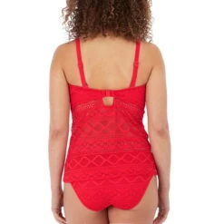 Tankini à Armatures Effet Crochet Sundance Rouge -Luxe Sable Boutique tankini a armatures effet crochet sundance rouge 3
