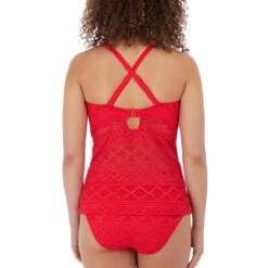 Tankini à Armatures Effet Crochet Sundance Rouge -Luxe Sable Boutique tankini a armatures effet crochet sundance rouge 4