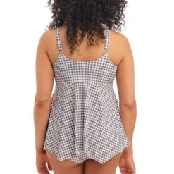 Tankini Sans Armatures Checkmate Grey Marl -Luxe Sable Boutique tankini sans armatures checkmate grey marl 2