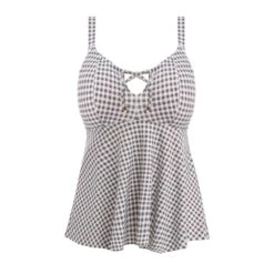 Tankini Sans Armatures Checkmate Grey Marl -Luxe Sable Boutique tankini sans armatures checkmate grey marl 3