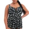 Tankini Sans Armatures Plain Sailing Black Daisy